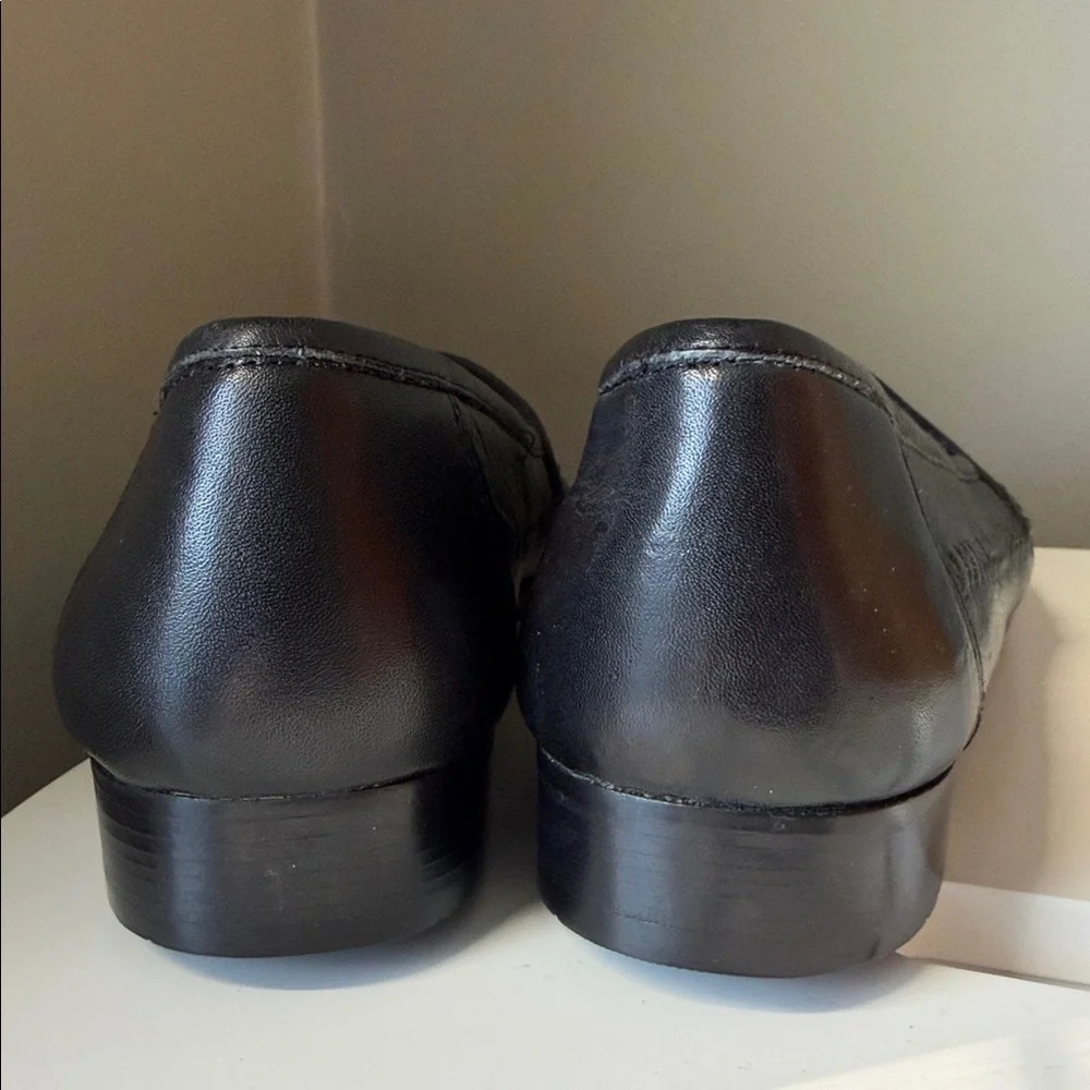 Stacy Adams Textured leather loafers mix toe Stitching Details New Size 9.5M